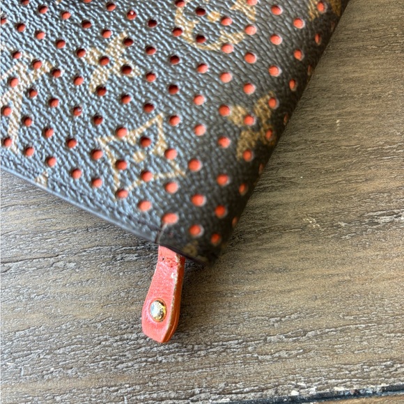 Louis Vuitton Brown and Red Wallet